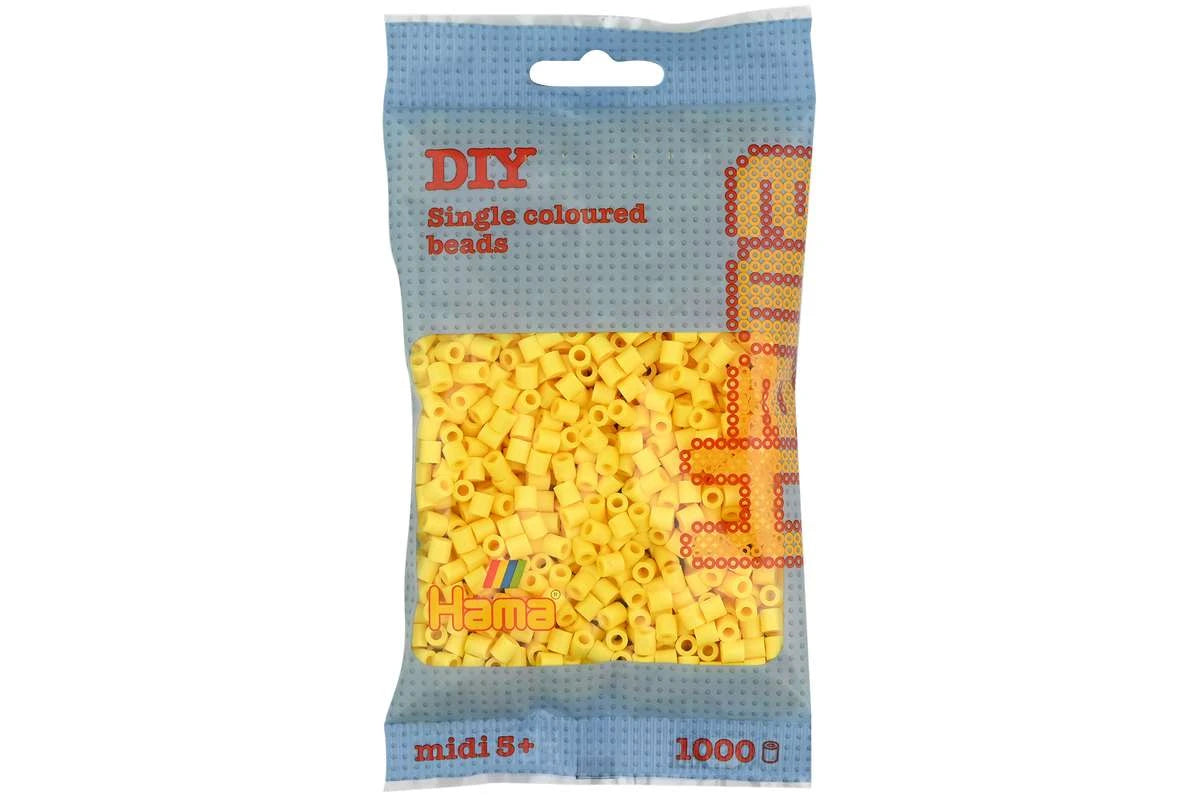 Hama midi 1000 stk Lysegul 207-103