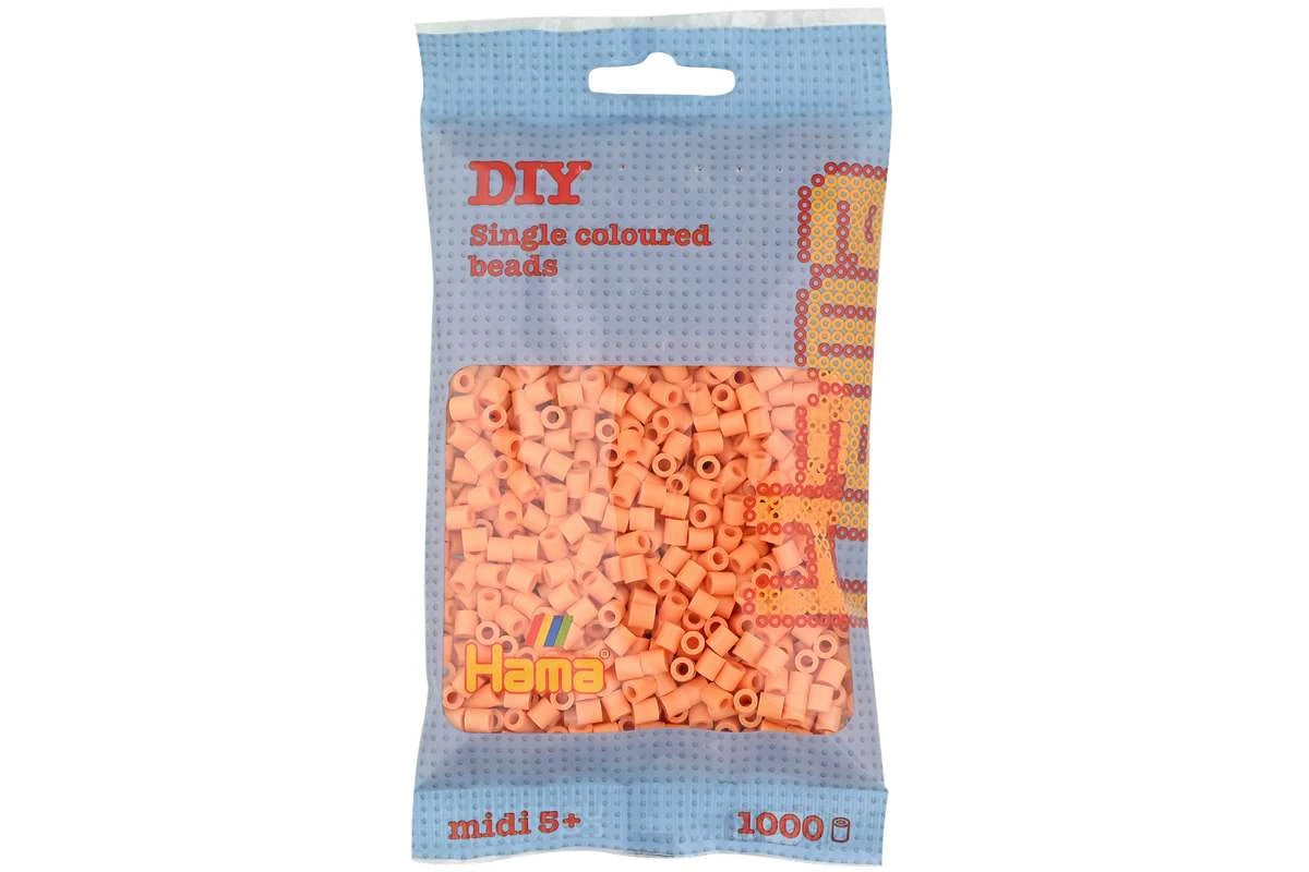 Hama midi 1000 stk lys abrikos 207-105
