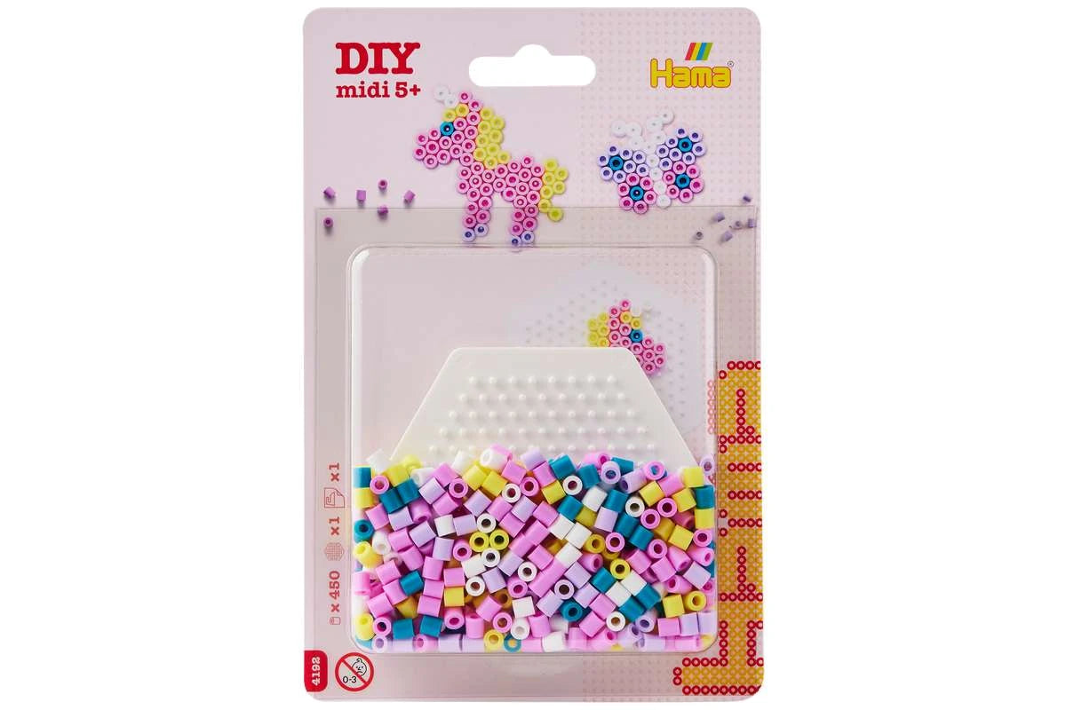 HAMA Hama midi blister lille hexagonal plade + perler