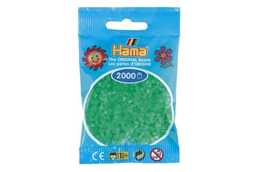 Hama mini perler neon grøn 501-37
