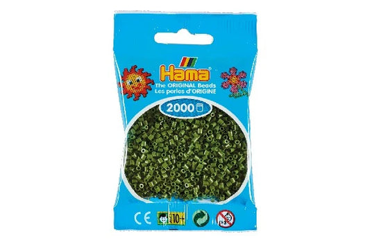 Hama mini perler oliven 501-84