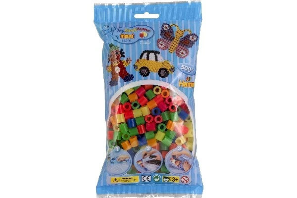 Hama maxi 500 perler neon mix 8472