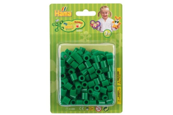 Hama maxi perler i blister 250 stk. grøn 8510