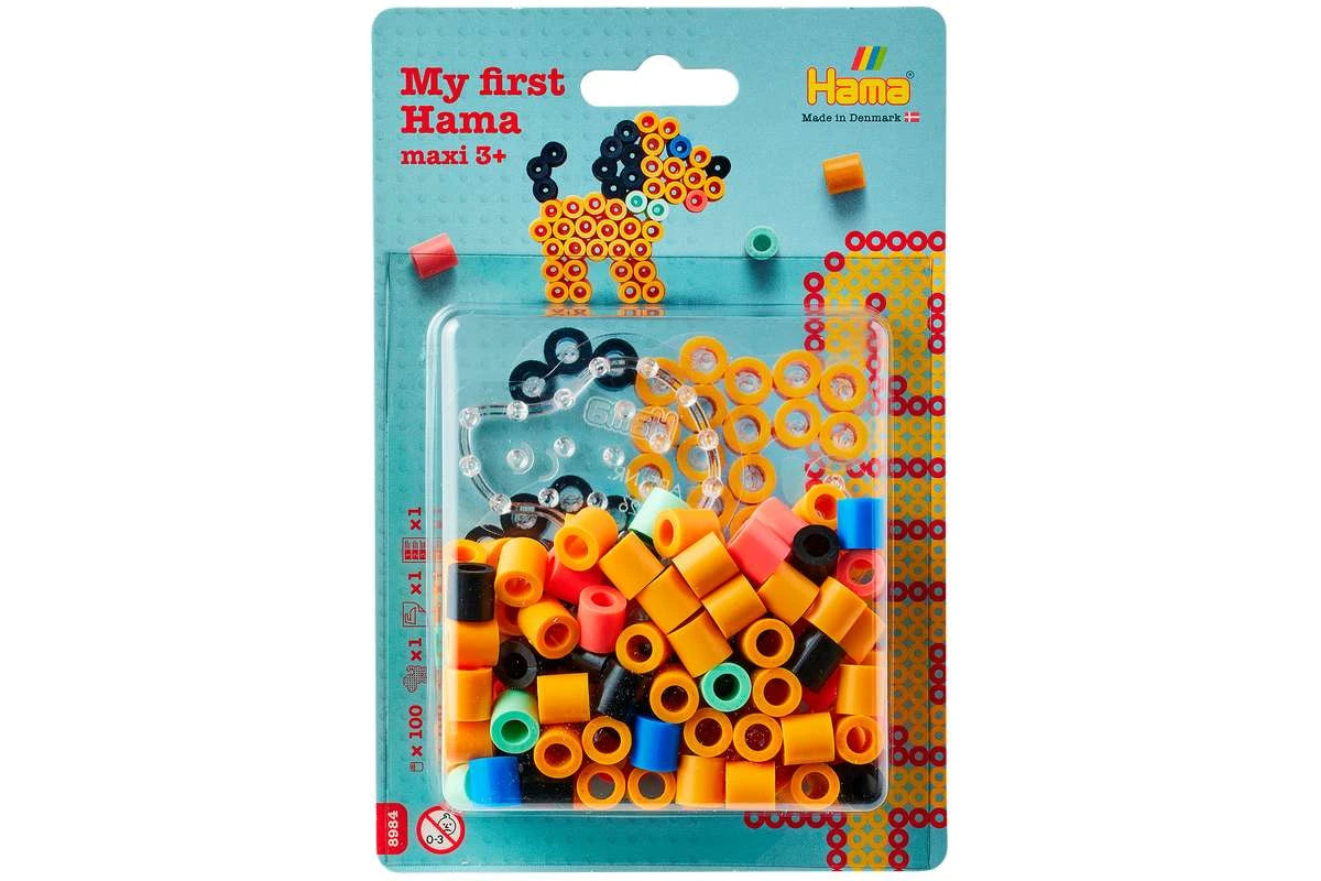 HAMA Hama maxi perler & plade hund, lille blister