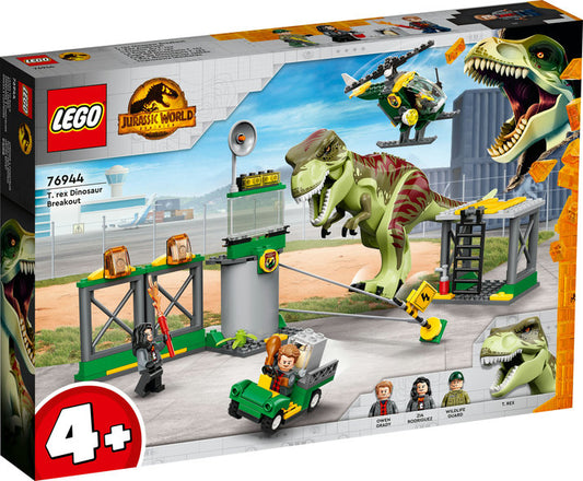 LEGO Jurassic World T. rex på dinosaurflugt 76944