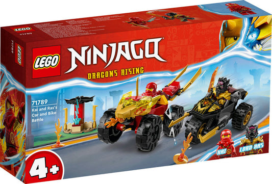 LEGO Ninjago Kai og Ras' bil- og motorcykelkamp 71789