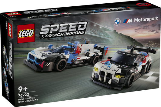 LEGO Speed BMW M4 GT3 og BMW M Hybrid V8-racerbiler 76922