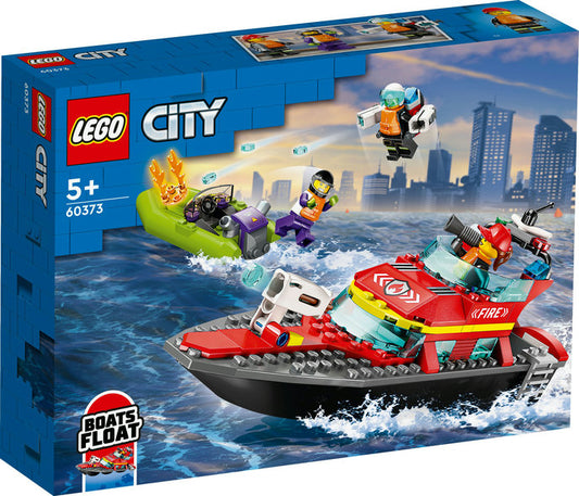 LEGO City Brandvæsnets redningsbåd 60373