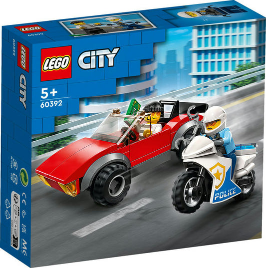 LEGO City Politimotorcykel på biljagt 60392