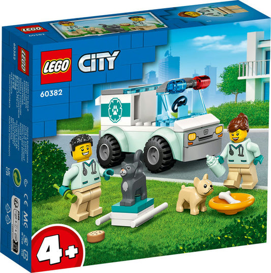 LEGO City Dyrlæge-redningsvogn 60382