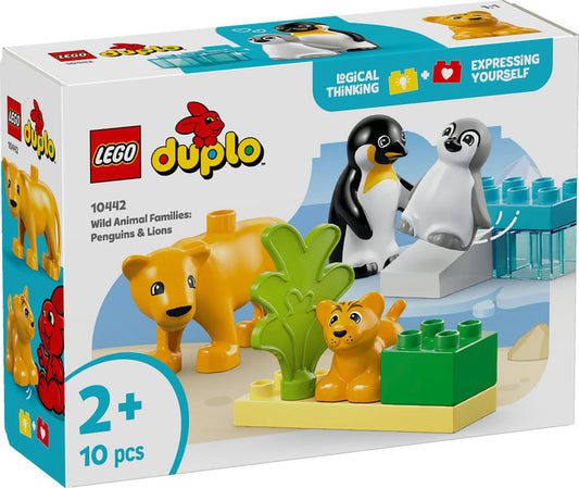 LEGO Duplo Vilde dyrefamilier: pingviner og løver 10442