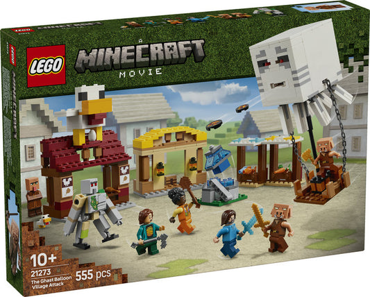 LEGO minecraft Ghast-ballonens angreb på landsbyen 21273