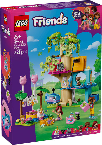 LEGO Friends Katte-fødselsdagsfest og trætophus 42666