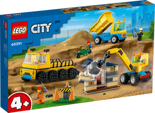 LEGO City Entreprenørmaskiner og nedrivningskran 60391