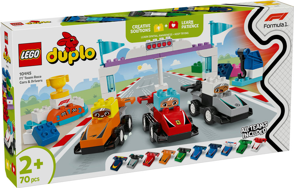 LEGO Duplo Formel 1®-verdenen med racerbane-legesættet 10445