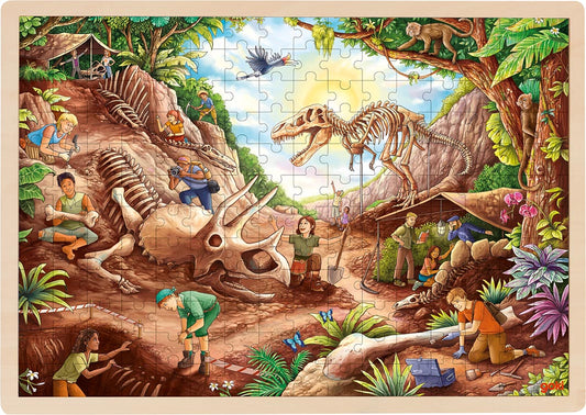 Goki Puslespil - Dinosaurudgravning 192 brikker