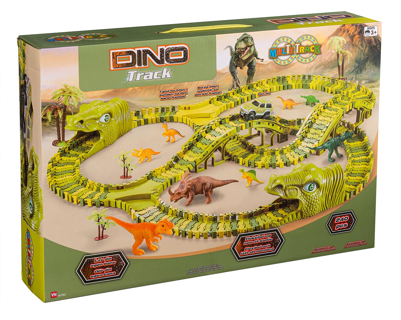 Dino Multi Track bilbane med 240 dele
