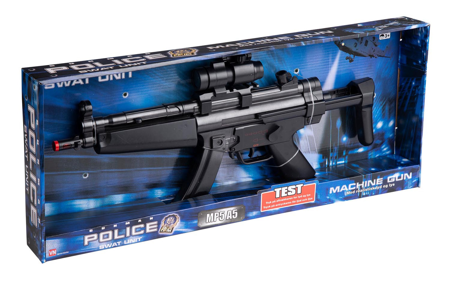 Police Swat Unit Machine Gun