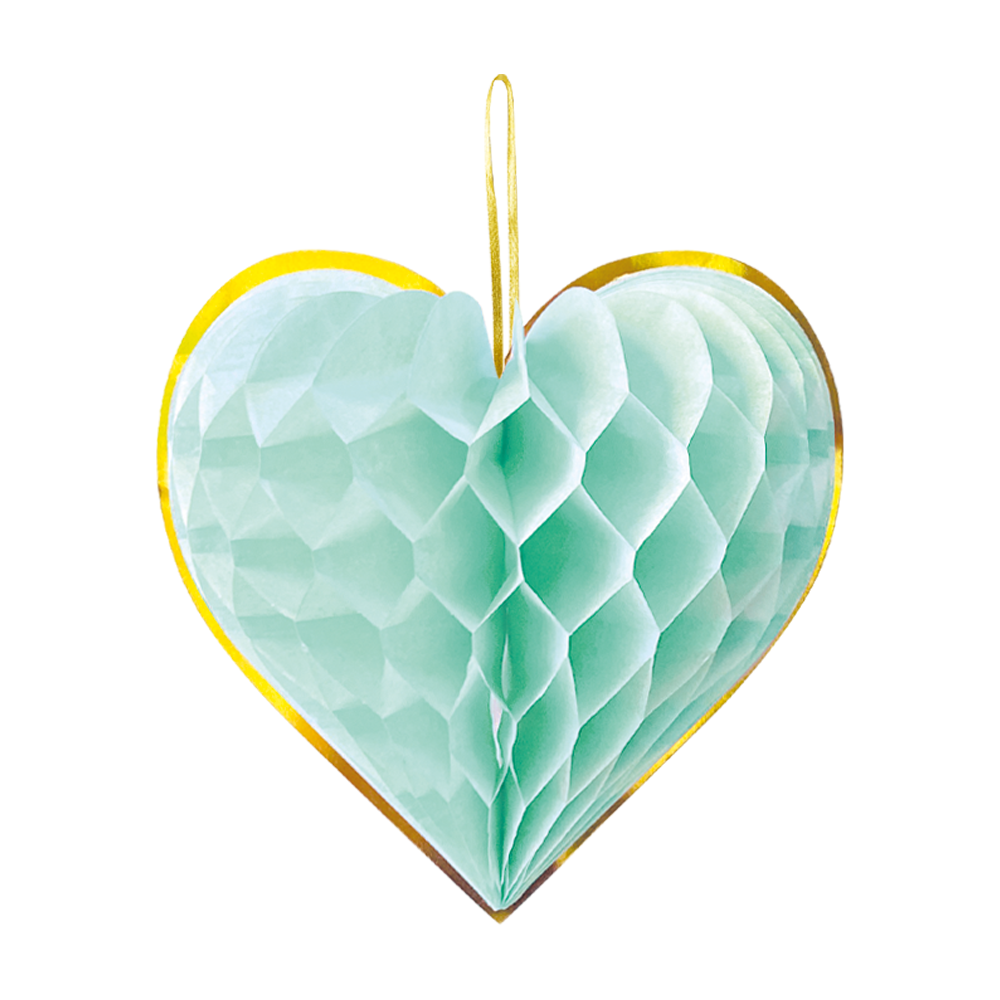 Pastelfarvet honeycombs hjerter