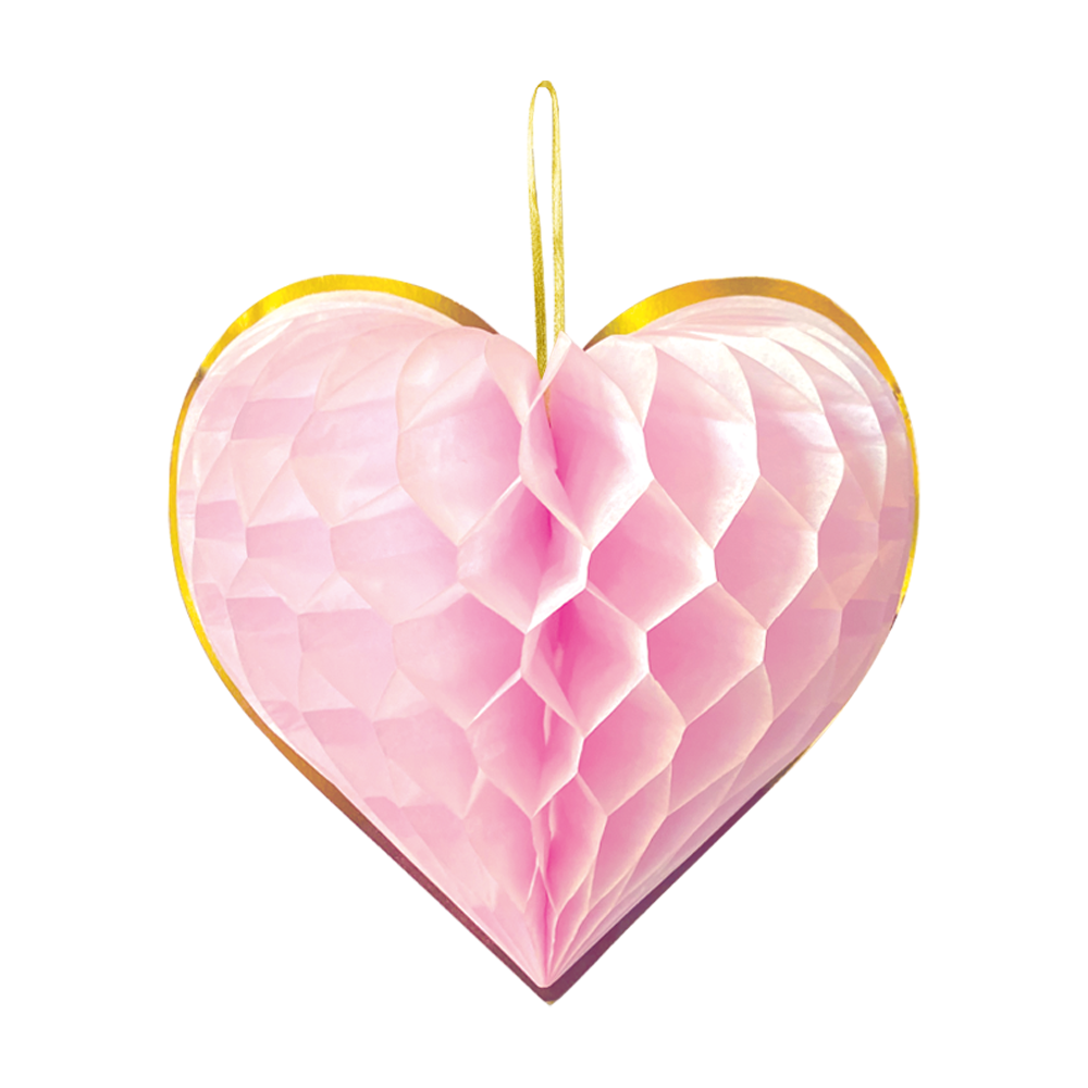 Pastelfarvet honeycombs hjerter