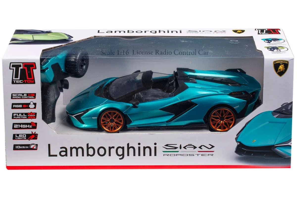 TEC-TOY Lamborghini Sian R/C 1:16 2,4GHz, turquoise
