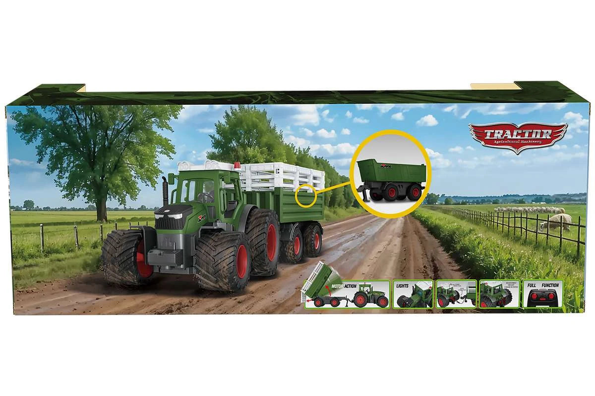 MX R/C Constructions Tractor R/C w/hanger 2,4GHz, 3,7V Li-Ion, green