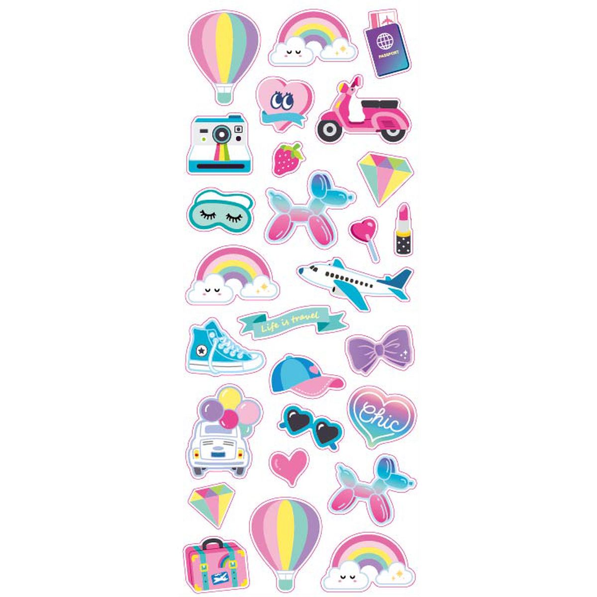 Tinka Stickers diverse med glimmer