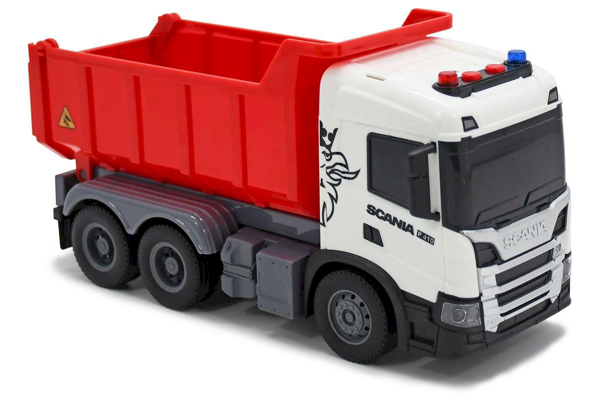 CONTRUCK SCANIA lastbil med tiplad, lys & lyd, 26x10x13,3cm