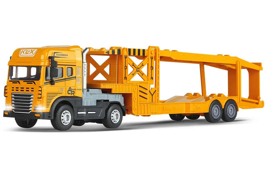 KLX die-cast Die-cast truck with auto trailer w/light & sound