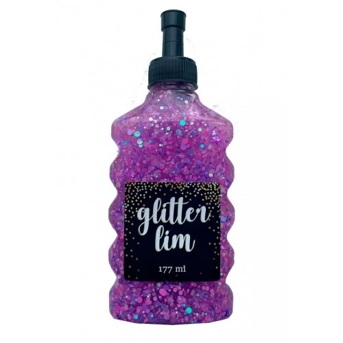 Glitterlim grov glitter, Purple, 177ml