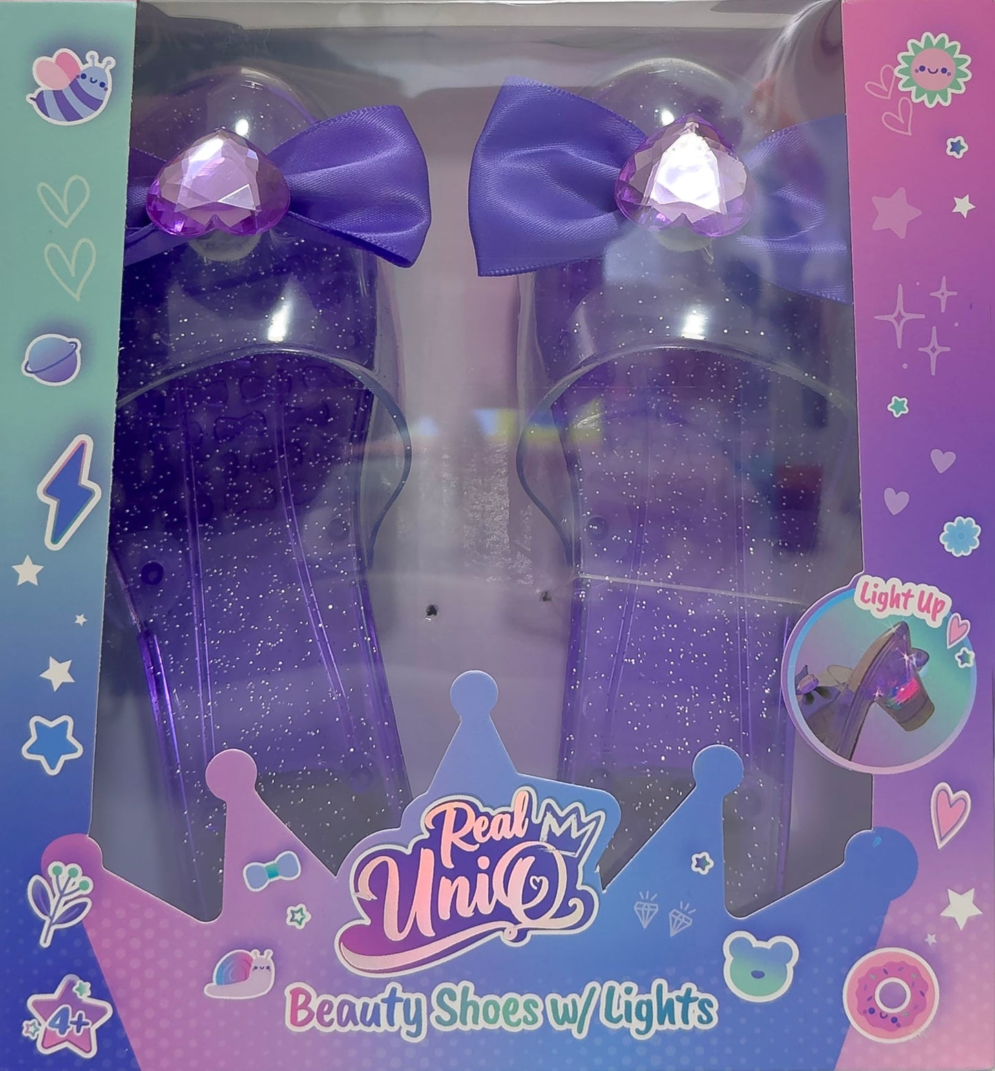 Real UniQ Beauty Sko med Lysende Hæle