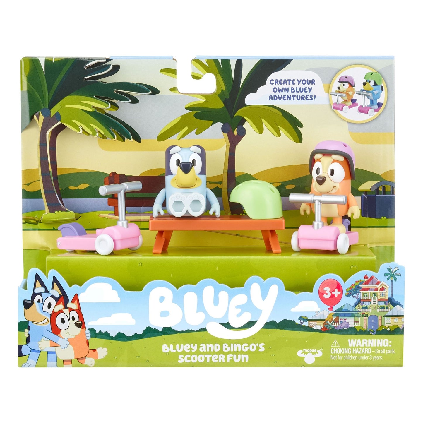 🛵 Bluey S4 – Scooter Time Figur & Køretøj Playset
