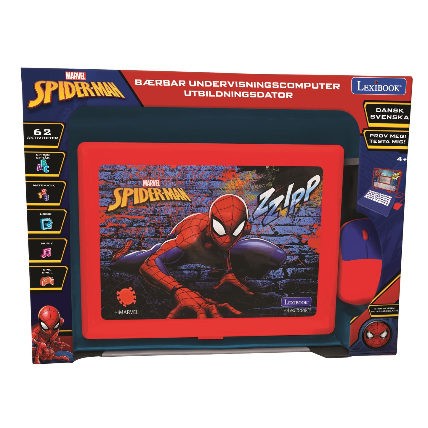 Spider-man Educational Laptop – 62 activities (DK/SE)