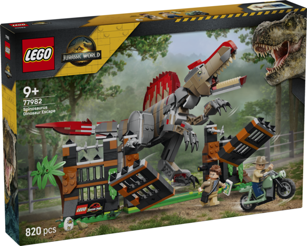 LEGO Spinosaurus-dinosaurflugt 77982