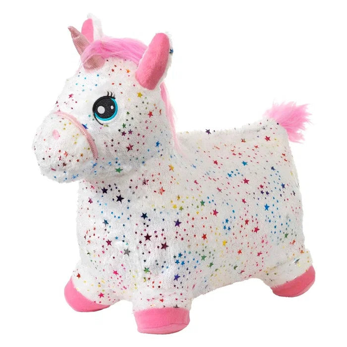 KREA Hop And Bounce Plush Unicorn med pink hår
