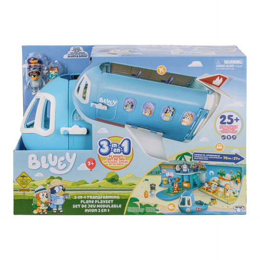 Bluey 3-i-1 Legesæt Cabriolet fly med lyd