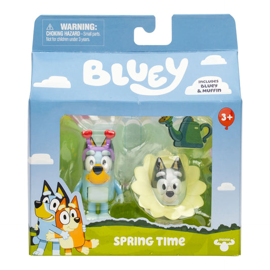 👨🍳🌼 Bluey – 2-pak Figurer: Chef Spring Time / Vive Printemps