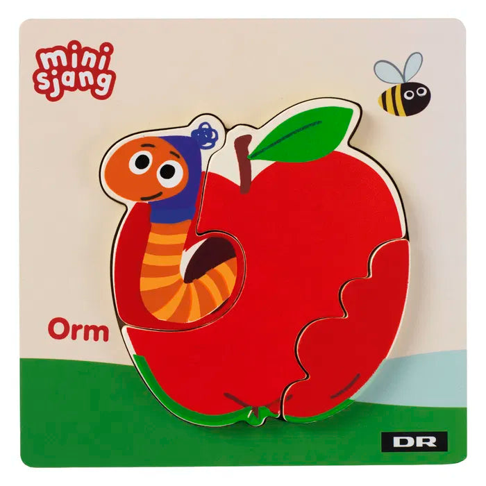 DR puslespil 3 brikker med Orm