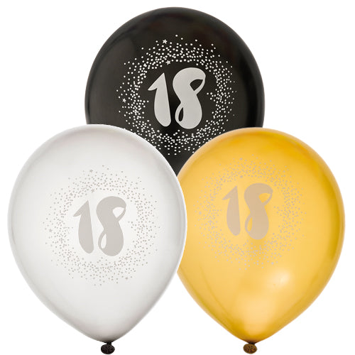 Balloner med tal 18