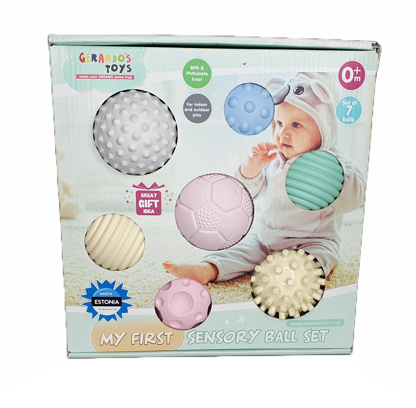 Gerardo My First Sensory Ball Sæt 7 dele 0m+