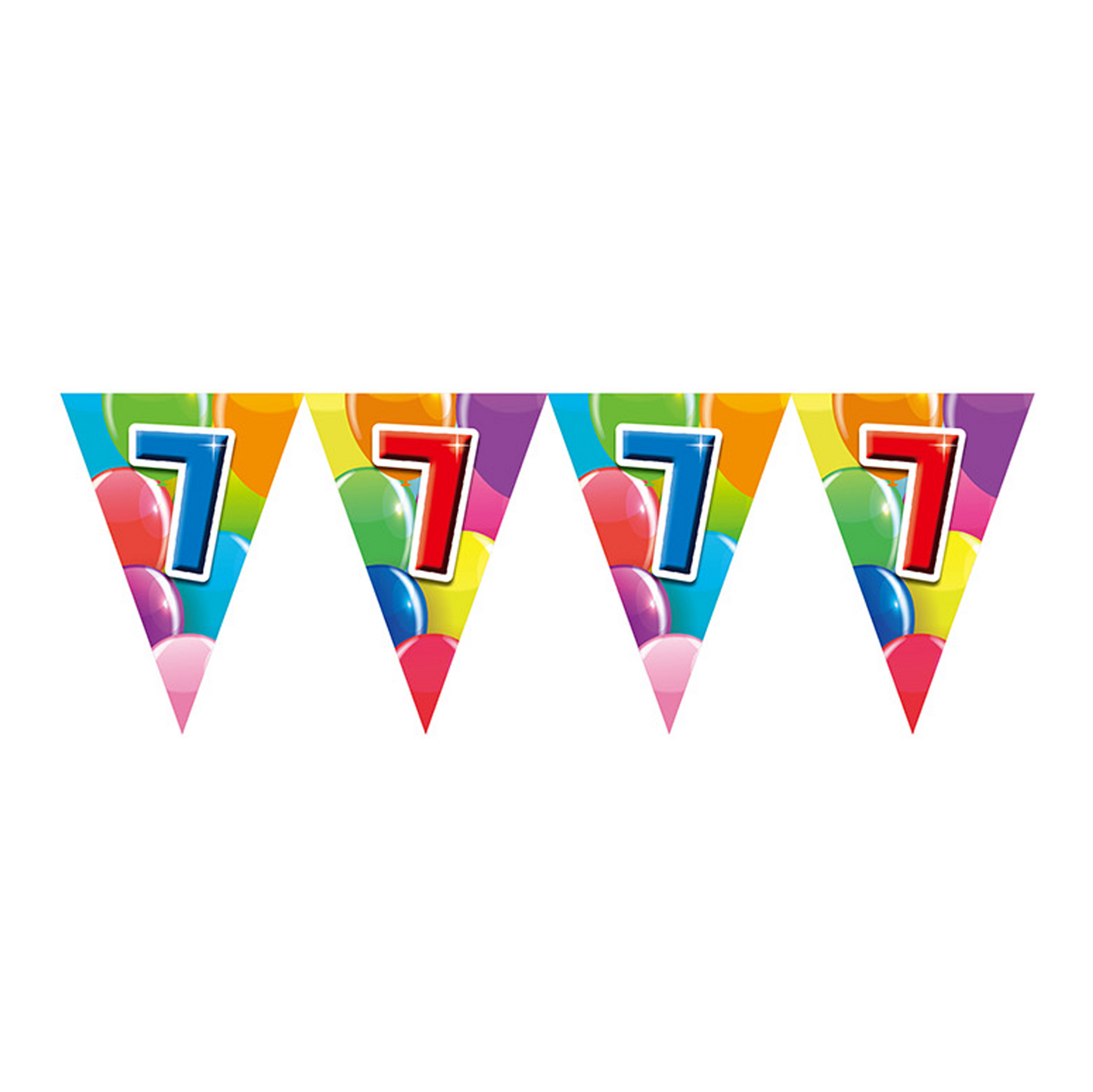 Banner med vimpler 7 tal