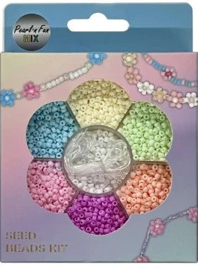 Pearl ´n Fun Glasperlemix 90g mat pastel + elastik