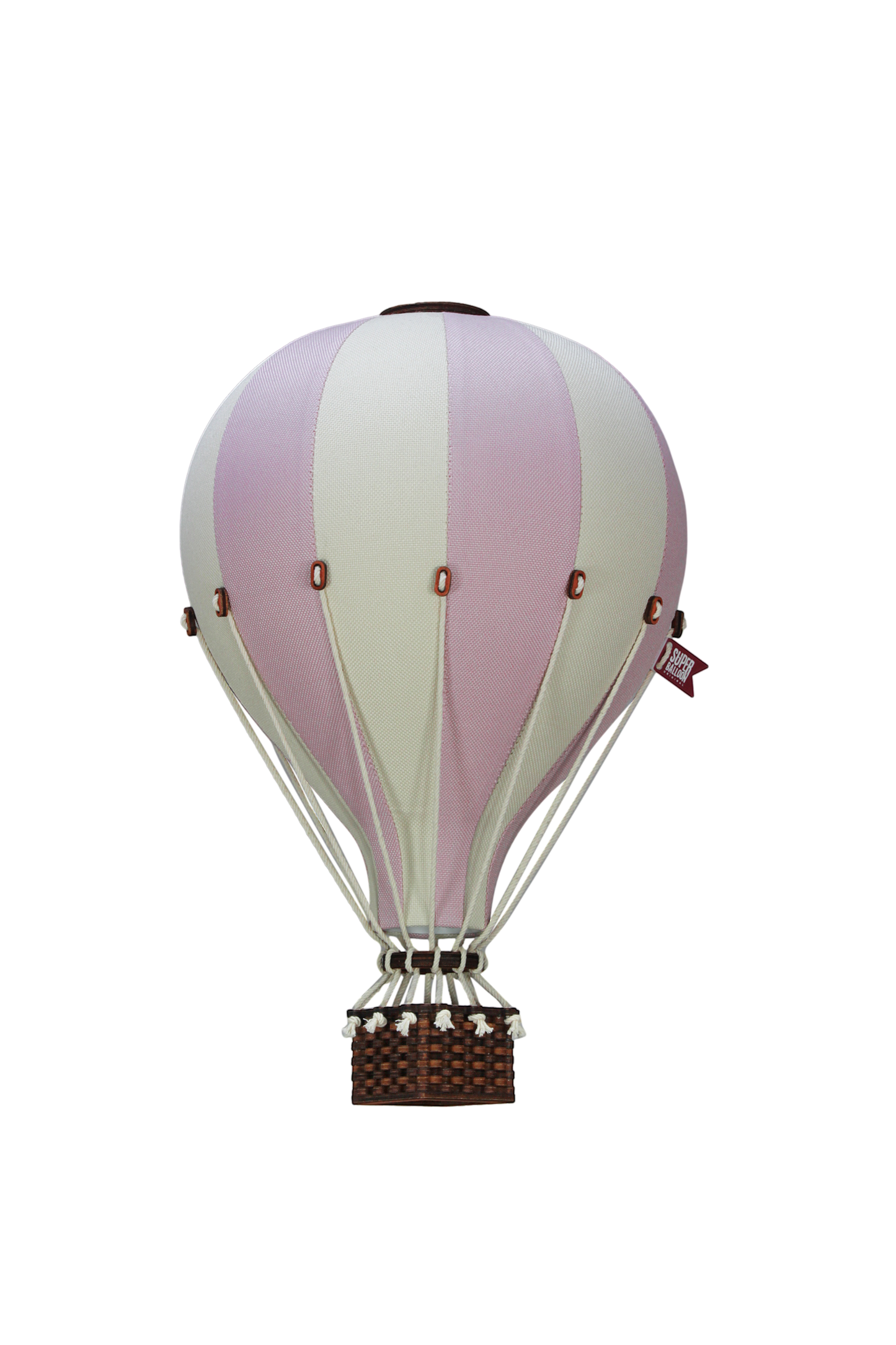 Luftballon lyserød/creme Medium