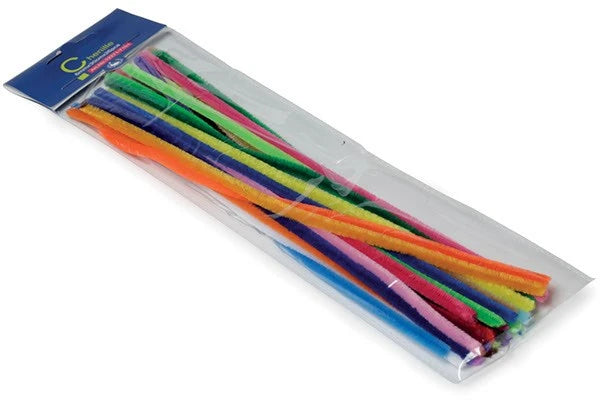 Chenille 6mm x 30cm 26stk ass.