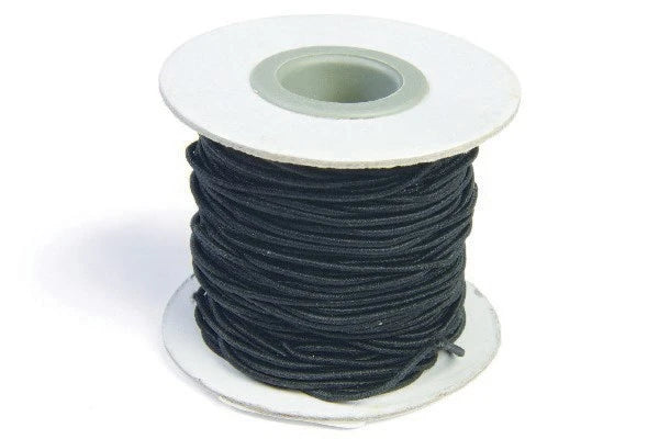 Elastiksnor 1,2mmx25m sort