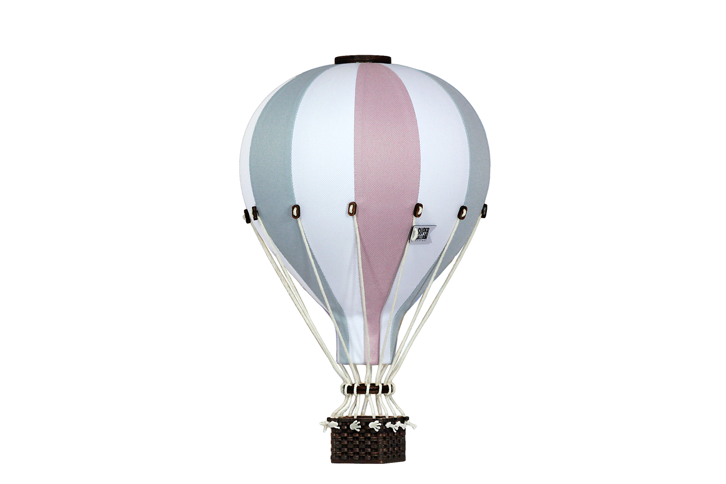 Luftballon lyserød/hvid/lyseblå Small
