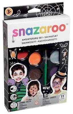 SNAZAROO Sminkefarvesæt Halloween 11 dele