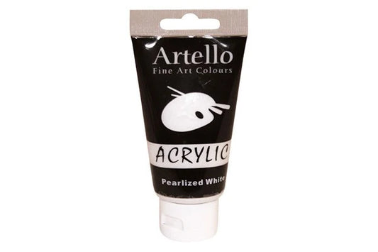 Akryl maling 75ml Pearlized White