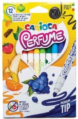 CARIOCA Tusch med duft, medium tip, 12stk. ass.