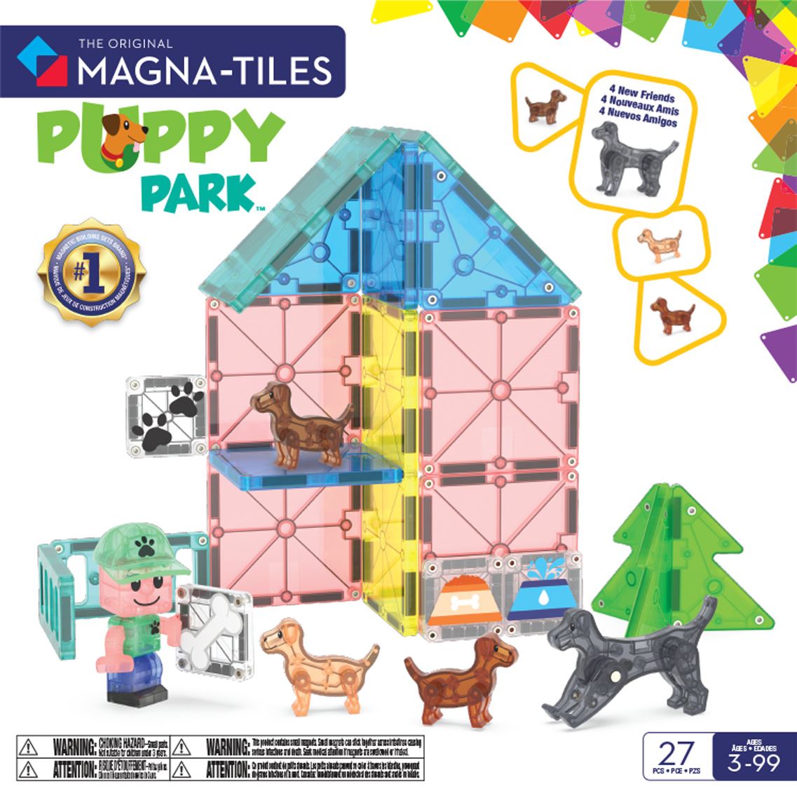 MAGNA-TILES – Puppy Park (27 dele)